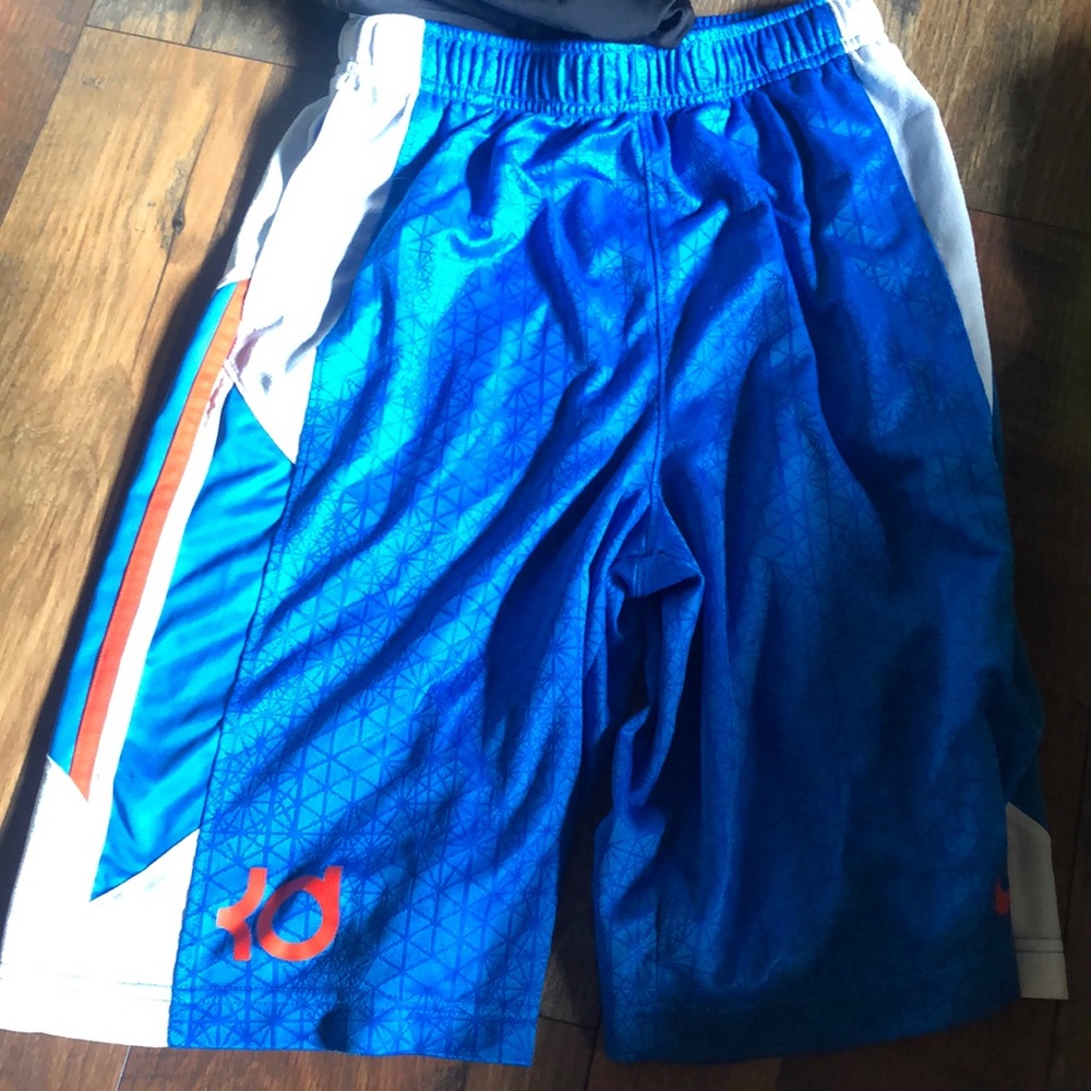 boys blue kd nike basketball shorts